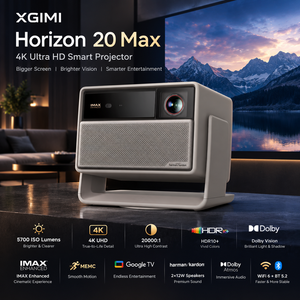 Projecteur laser triple RGB <span class=keywords><strong>XGIMI</strong></span> <span class=keywords><strong>HORIZON</strong></span> 20 Max 5700ISO 4K Smart Home Cinéma compatible Dolby Vision HDR10+ avec Google TV intégré - Product Image 1