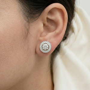 Designer Platinum Diamond <b>Fine</b> <b>Stud</b> <b>Earrings</b> IGI Certified High Clarity Brilliant Stones Luxury Jewelry for Women Daily Party - Product Image 6