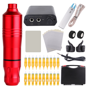 Kit de <span class=keywords><strong>machine</strong></span> de stylo de tatouage Support de Logo spécifications complètes personnalisées <span class=keywords><strong>Machine</strong></span> de stylo de tatouage avec adaptateur de batterie ensemble de pistolet de tatouage - Product Image 2