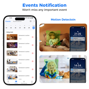 กล้องวงจรปิด Hiseeu 5MP พร้อมปุ่มโทร ระบบติดตามอัตโนมัติ มองเห็นในเวลากลางคืน กล้องวงจรปิดภายในบ้านแบบ PTZ รุ่น FH2C กล้อง PTZ FH2C สำหรับดูแลเด็ก - Product Image 5
