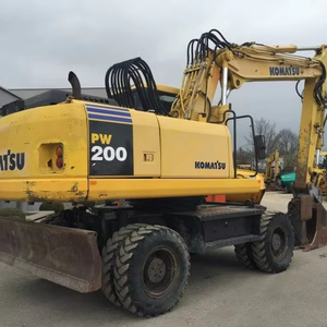 Excavadora de Orugas Komatsu PW200-7 WA Usada Original de Japón, Modelo 2018, Motor, Bomba, Caja de Cambios, Engranajes de Alta Calidad, 46 Toneladas - Product Image 1