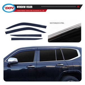Déflecteurs de fenêtre pare-soleil pare-pluie accessoires extérieurs pour TOYOTA Land Cruiser LC300 <span class=keywords><strong>2021</strong></span>- 2022- - Product Image 3