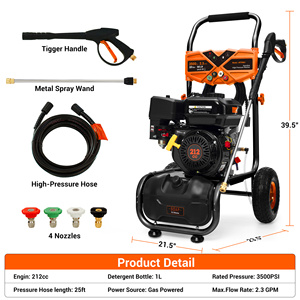 New Portable Commercial Heavy Duty High 3500 Psi Stainless Steel <b>Car</b> Wash Shop Surface Cleaner 25 Ft - Product Image 5
