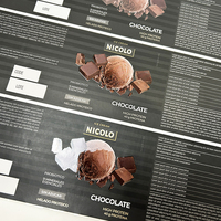 Sécurité alimentaire grande qualité étiquette collante imprimée tache étiquette UV en rouleau chocolat bouteille pot fournisseur d'autocollants personnalisés