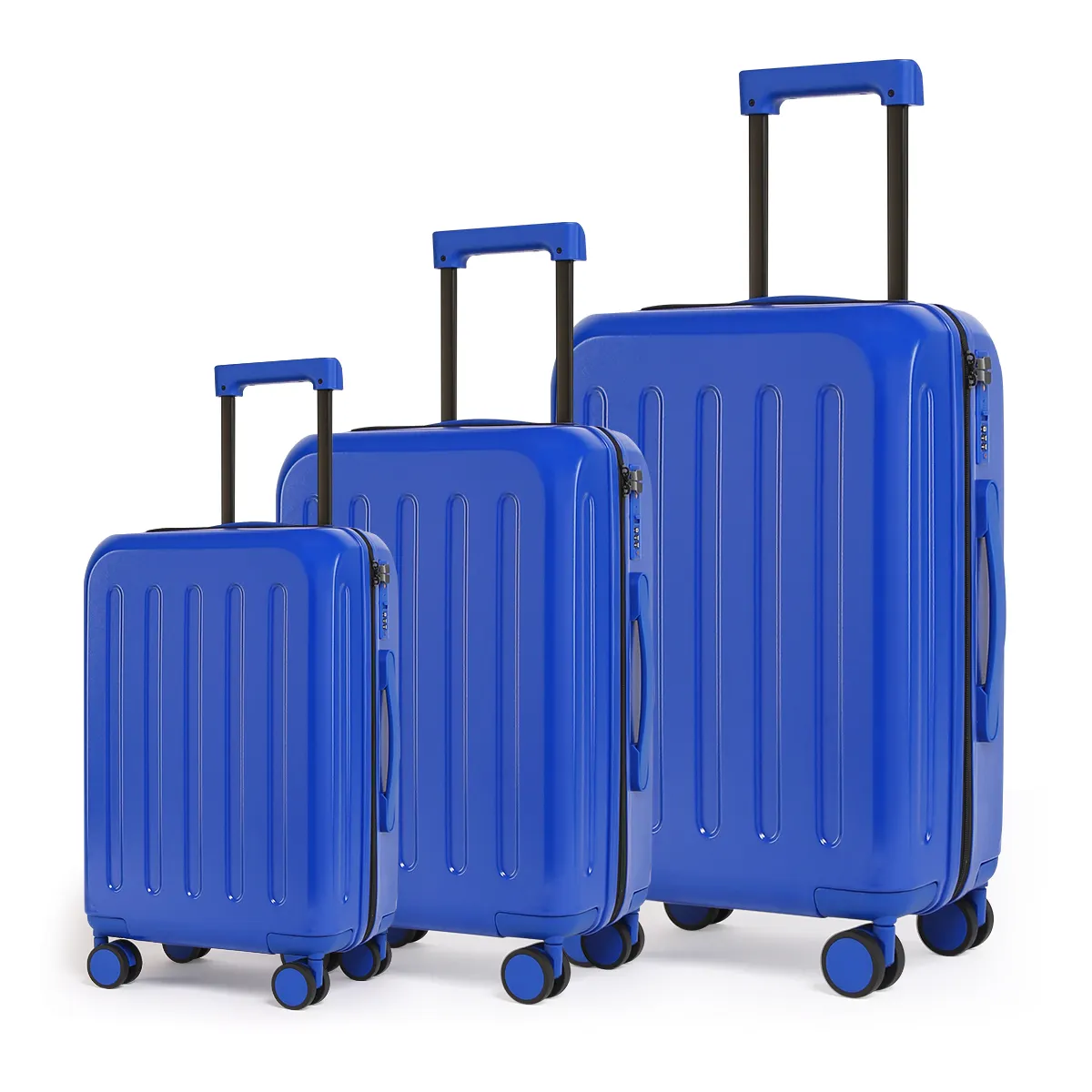Venta al por mayor nuevo equipaje rígido maleta de viaje 3 uds estuche bolsas trolley viaje ABS maleta