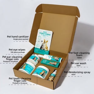 Lingettes de nettoyage pour animaux de compagnie de haute qualité, lingettes pour les oreilles et les dents, spray désodorisant pour chiens, fournitures de nettoyage pour animaux - Product Image 3