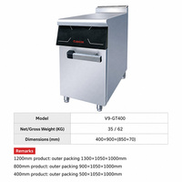 Station de cuisson électrique pour pâtes en acier inoxydable avec 3 paniers verticaux, cuisinière alimentaire commerciale durable