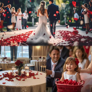 1000 piezas/bolsa, 41 Tipos de Pétalos de Rosa Artificiales de Seda, Decoraciones Florales para Noches Románticas, Bodas, San Valentín, Compromisos y Eventos Especiales - Product Image 1