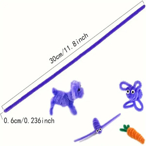 Kit de Manualidades con Tubos de Plástico de 23 cm, Juego de Juguetes de Bricolaje para Niños de 5 a 7 Años, Tema de Animales y Naturaleza - Product Image 4