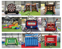 Jeu de combat interactif de gladiateur de carnaval, jeu de joute de gladiateur, arène de joute gonflable