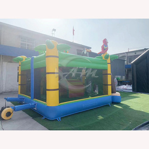 Mới Vui Vẻ <span class=keywords><strong>Inflatable</strong></span> Rừng Nhà Bị Trả Lại PVC Trampoline Công Viên Lâu Đài <span class=keywords><strong>Bouncy</strong></span> Cho Trẻ Em Với Máy Thổi Và Bộ Dụng Cụ Sửa Chữa Unisex - Product Image 4