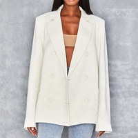 Weixin — vêtements pour femmes, Blazer personnalisé, surdimensionné, à simple boutonnage
