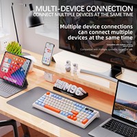 Clavier de jeu sans fil M96 russe, double mode, rétroéclairage RVB, touches PBT, USB Type-C, mécanique, pour ordinateur portable, produit d'occasion, plastique
