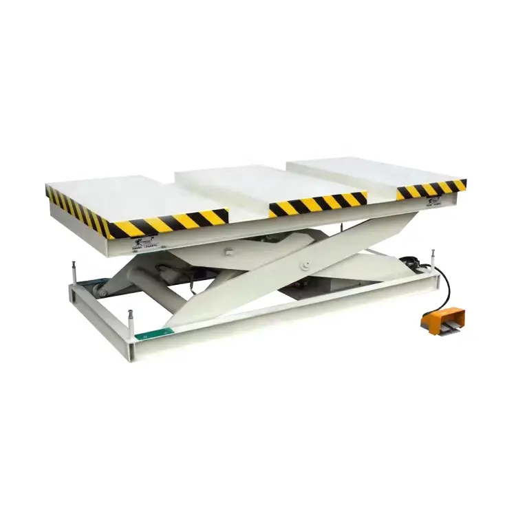 Hydraulische Scissor Type Stationaire Lifter Met Transportbanden Tafel Systeem Voor Cnc Panel Snijden Zag Laden En Off Laden Apparaat