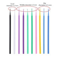 Brosses à cils jetables pour le nettoyage et le maquillage des cils, bâtons applicateurs gratuits, micro brosses