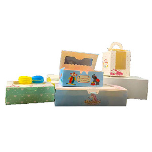 Hộp Đựng Bánh Hamburger Takeout Hộp Đựng Bánh Ngọt Và Bánh Ngọt Bánh Sandwich Bánh Rán Cho Bánh Ngọt Giấy Nhà Hàng Thực Phẩm Nướng Bánh Màu Trắng - Product Image 6