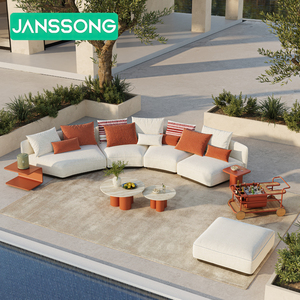 <span class=keywords><strong>Set</strong></span> Divano da Esterno Moderno per Villa, Divano da Giardino, <span class=keywords><strong>Set</strong></span> da Giardino per Hotel, <span class=keywords><strong>Set</strong></span> da Esterno per Resort, <span class=keywords><strong>Set</strong></span> di Mobili da Esterno in Alluminio - Product Image 3