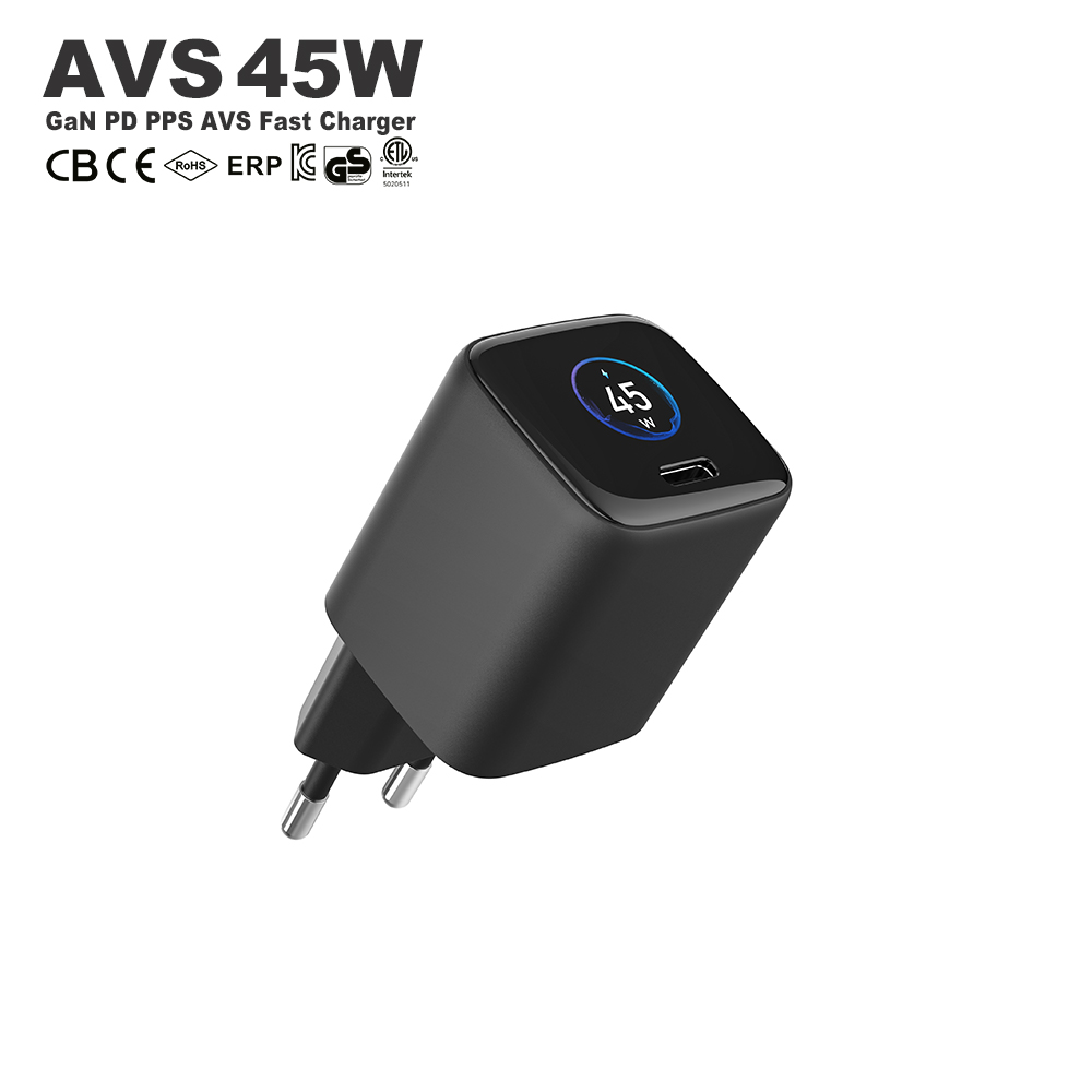 Cargador AVS 45w Negro