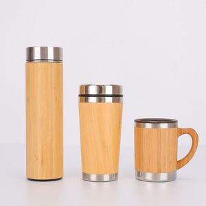 Gobelet isotherme en bambou personnalisé WSY489, tasse à thé en acier inoxydable avec isolation sous vide, impression du logo de la marque, durable - Product Image 2
