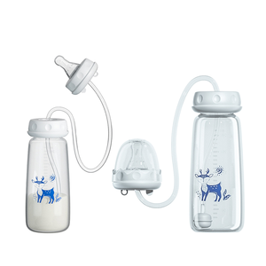 Nouveauté : biberon pour bébé à 360 degrés, sans BPA, en PP, avec impression profilée, pour nourrissons de 0 à 12 mois, mains libres, anti-flatulences - Product Image 2