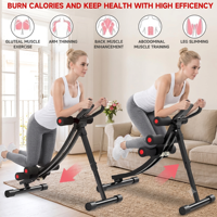 Appareil d'entraînement abdominal en fer pliable, réglable sur 4 niveaux, pour sit-ups et remodelage de la taille, équipement de musculation du tronc pour femmes à domicile
