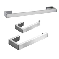 Salle de bain cintre en acier inoxydable porte-serviettes tige carré ss simple porte-serviettes brossé pistolet métal