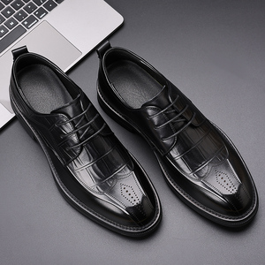 Chaussures en cuir pour hommes, nouvelle collection printemps, cuir de qualité supérieure, chaussures à lacets de haute qualité pour hommes, chaussures Derby formelles pour affaires - Product Image 6