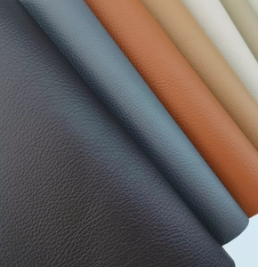 Tissu en cuir PVC imperméable avec support en tissu tissé, cuir synthétique mat gaufré pour la sellerie automobile et les meubles - Product Image 6