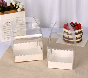 Bán buôn tùy chỉnh 3/4/5/6-inch Bánh hộp với cửa sổ Cookie tráng miệng nướng hộp với xử lý bánh sinh nhật Công cụ Pastry công cụ - Product Image 2