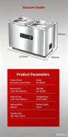 Machine d'emballage sous vide Dz-680 à grande chambre profonde et large pour fruits de mer, riz, briques, thé, haricots, noix, viande de porc, dattes, avec fonction d'impression - Vente en gros usine