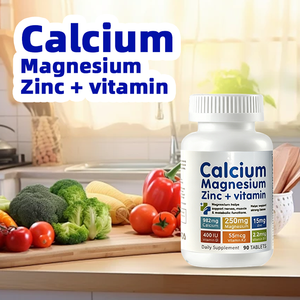 Comprimés OEM Calcium Magnésium <span class=keywords><strong>Zinc</strong></span> avec Vitamine D3 Collagène Saveur Myrtille pour Adultes Actifs Force Osseuse 90 Comprimés - Product Image 4