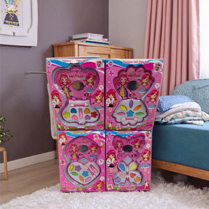 Jouet de <span class=keywords><strong>Maquillage</strong></span> en Forme de Cœur <span class=keywords><strong>Papillon</strong></span> Paon Couronne, Jeu d'Imitation en Plastique pour Enfants d'Âge Préscolaire - Product Image 3