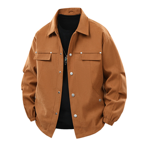 เสื้อแจ็คเก็ตผู้ชายแบบมีฮู้ดสำหรับฤดูหนาว ปกยาว กันลม ผลิตจากใยไผ่ สวมใส่สบาย สีพื้น ระบายอากาศได้ดี มีซิป ODM เท่ห์ๆ - Product Image 5