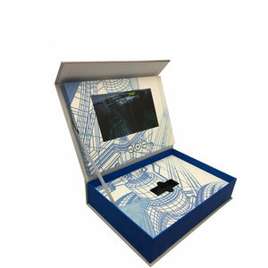 Hot-Selling <span class=keywords><strong>Dell</strong></span> Box di alta qualità Brochure Video in carta Whit 7 schermo LCD Offest stampa Cross Style per regalo d'affari - Product Image 6