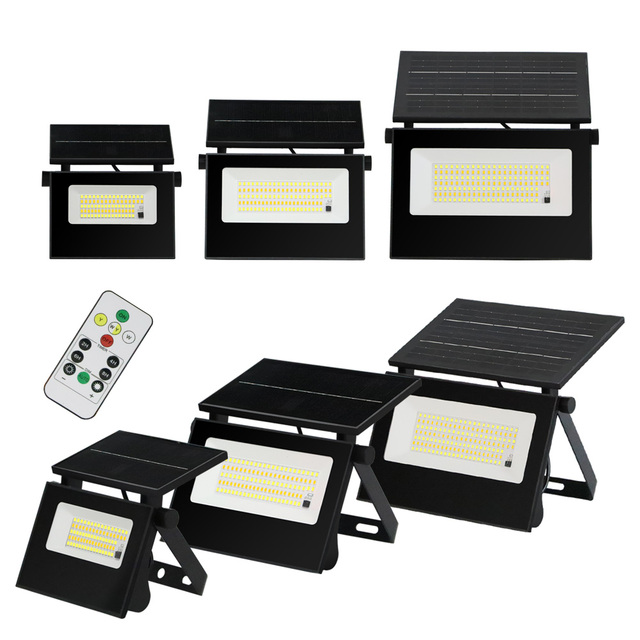 One Integrated High Bright Solar Panel 50w Foldable Portable Camping Lens Waterproof Outdoor Hanging Flood Spotlight