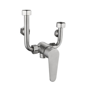 วาล์วผสมสแตนเลสทรงตัวยู 4 มม. 1 มือจับ ก๊อกน้ำร้อนน้ำเย็นสำหรับฝักบัว - Product Image 5