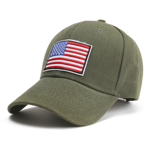 Topi Baseball 6 Panel Gaya Vintage Distressed Washed Cotton Sporty, Topi <span class=keywords><strong>Trucker</strong></span> Dad Hats, Topi Baseball Jaring Bendera Amerika yang Dapat Disesuaikan - Product Image 5