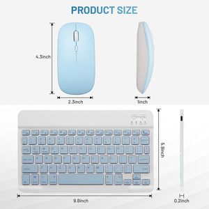Juego de ratón <span class=keywords><strong>Bluetooth</strong></span> Klavye Teclado Y Mouse Inalambrico ratón <span class=keywords><strong>Bluetooth</strong></span> y teclado con ratón para trabajo de oficina Combo - Product Image 2