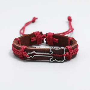 Bracciale in <span class=keywords><strong>corda</strong></span> di bracciale antico con bracciale in vera pelle da uomo e 2025 - Product Image 4