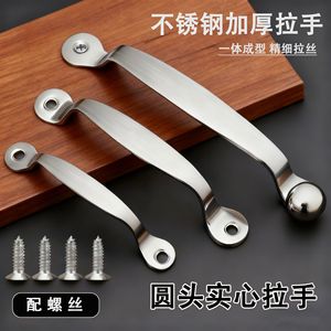 Stainless Steel Door Handle Bar Brushed Surface Mounted Cabinet Hardware Traditional Design Durable For Doors Windows <b>Drawers</b> - Product Image 5