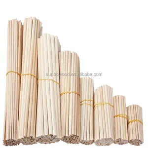 Wholesale Wooden Dowel With Custom Packing Wooden Dowel Rod Use For Windmill Dowel Cake Stand 1/2