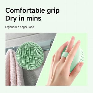 Soft Exfoliating Body Bath <b>Shower</b> Scrubber Loofah Brush <b>Sponges</b> Soft Silicone - Product Image 4