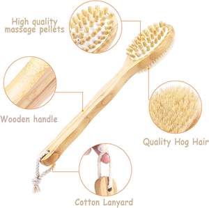 Meilleure vente Brosse à cheveux écologique pour bébé <span class=keywords><strong>Coussin</strong></span> rond en bois et nylon avec poignée <span class=keywords><strong>de</strong></span> banc souple Brosse douce pour le visage avec fonction <span class=keywords><strong>de</strong></span> massage - Product Image 2