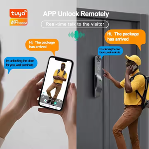 3D Mặt Thông Minh khóa cửa nhà Palm tĩnh mạch công nghệ nhôm xử lý đòn bẩy không dây chuông cửa 6085 kiểm soát truy cập khóa - Product Image 4