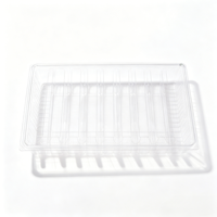 Envase Transparente Personalizable de PET con 9 Compartimentos para Frutas Confitadas Grandes - Empaque Desechable Resistente al por Mayor