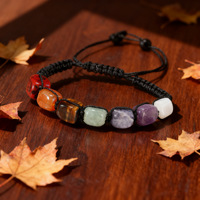 Bracelets tressés en cristal naturel, strass, aventurine et améthyste Zhouhang Jewelry Direct, pour l'approvisionnement transfrontalier, emballés individuellement