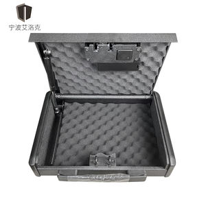 Coffre-fort portable en métal avec serrure à empreintes digitales pour <span class=keywords><strong>bijoux</strong></span>, argent liquide, voiture et rangement domestique - Product Image 2