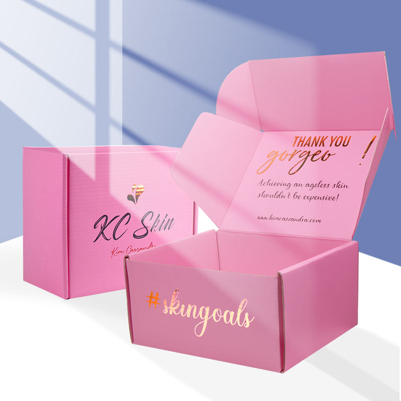Custom Luxury Gold Foil Cosmetic Gift Box - High Quality