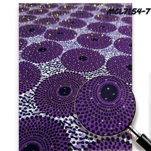 <span class=keywords><strong>Tissu</strong></span> Africain Super Pailleté en Coton 100% Fait Main avec Impression Poudre Dorée Nouvelle Arrivée Dentelle Dorée Cirée - Product Image 1