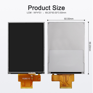 Polcd 2,8 ''2,8 pulgadas TFT <span class=keywords><strong>LCD</strong></span> Personalizar Panel táctil resistivo Pantalla 240*320 Resolución 260 NIT Pantalla <span class=keywords><strong>LCD</strong></span> - Product Image 3